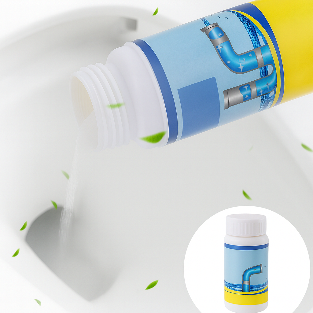 Pulitore Scarico Polvere Potente Disostruzione Cucina Bagno