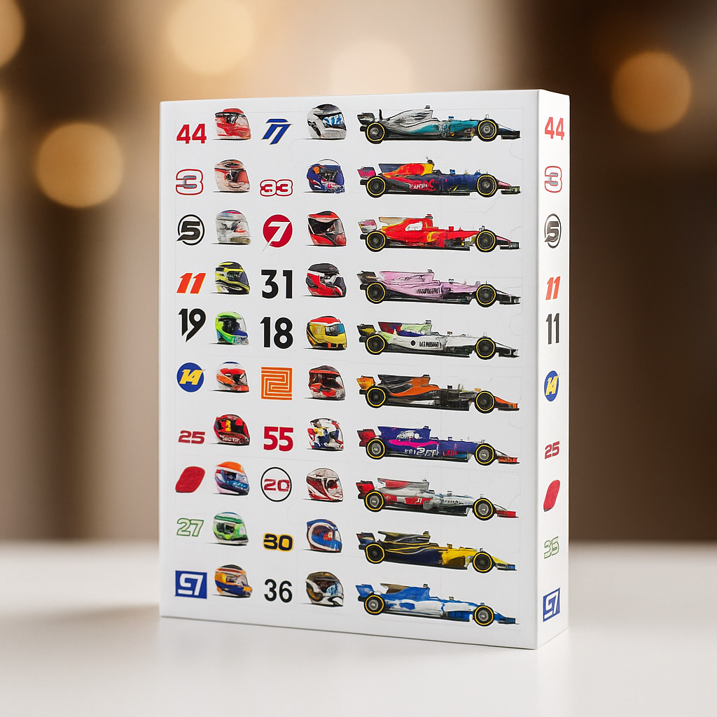 Adventskalender Rennwagen Set Spielzeug Motorsport Geschenkidee