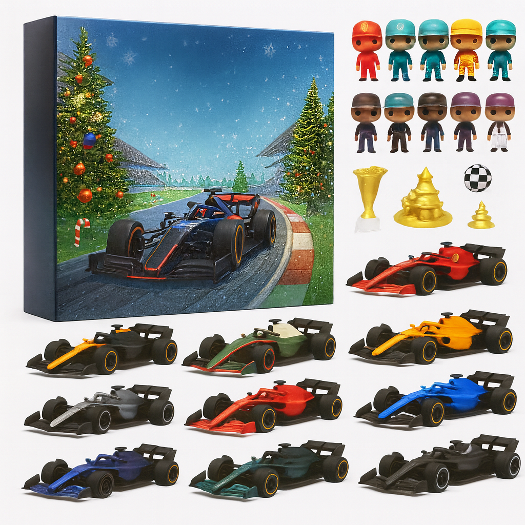 Adventskalender Rennwagen Spielzeugset Kinder Sammler