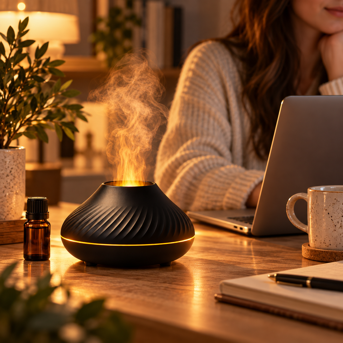 Aromadiffusor Mit LED Automatische Abschaltung Ultraschall
