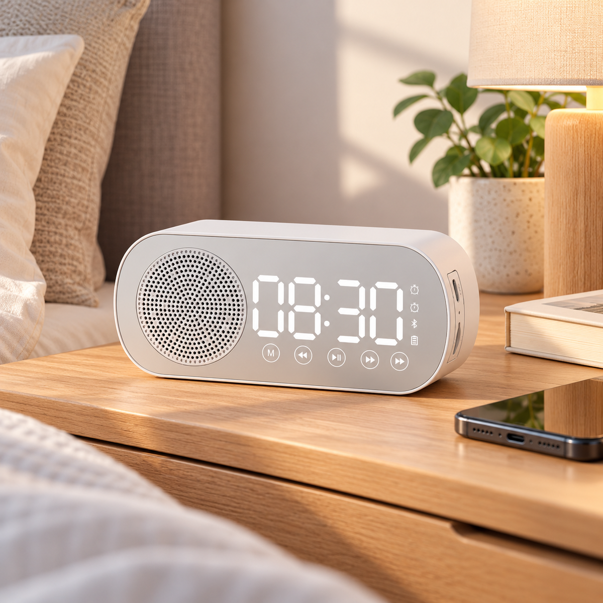 Bluetooth Radiowecker Mit Lautsprecher Digitalanzeige