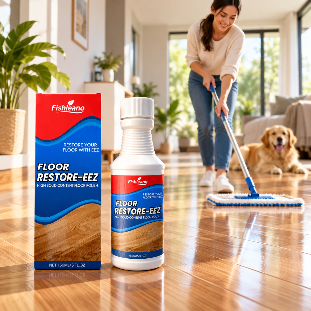 Boden Glanzspray Bodenpflege Versiegelung Holz Laminat Fliesen