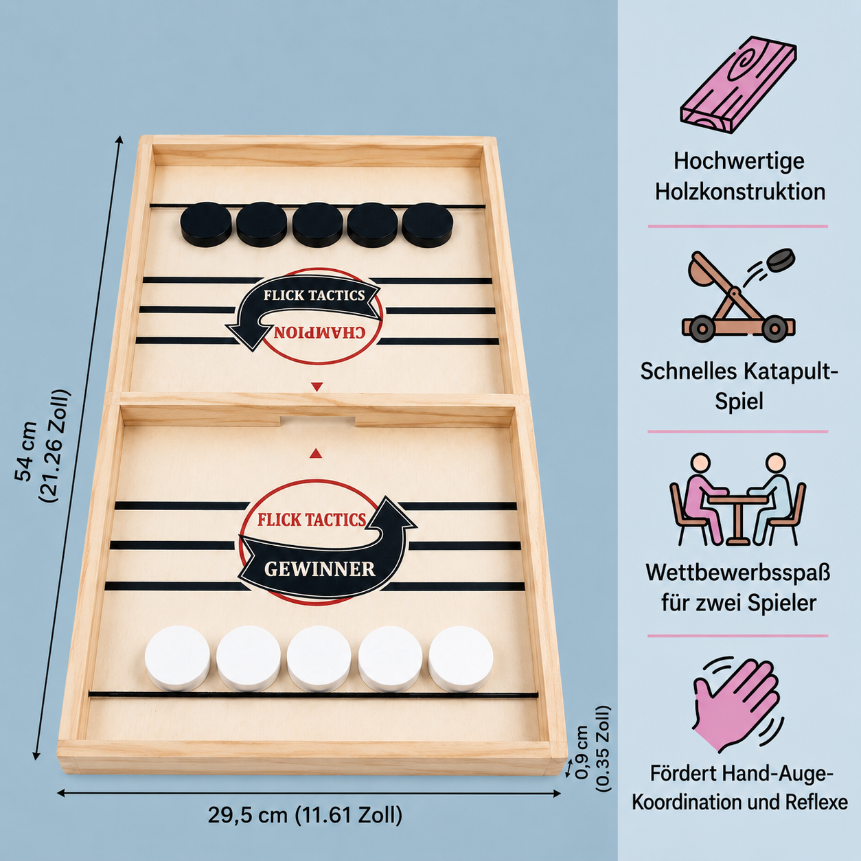 Brettspiel Holzspiel Geschicklichkeitsspiel Familien Spielspaß