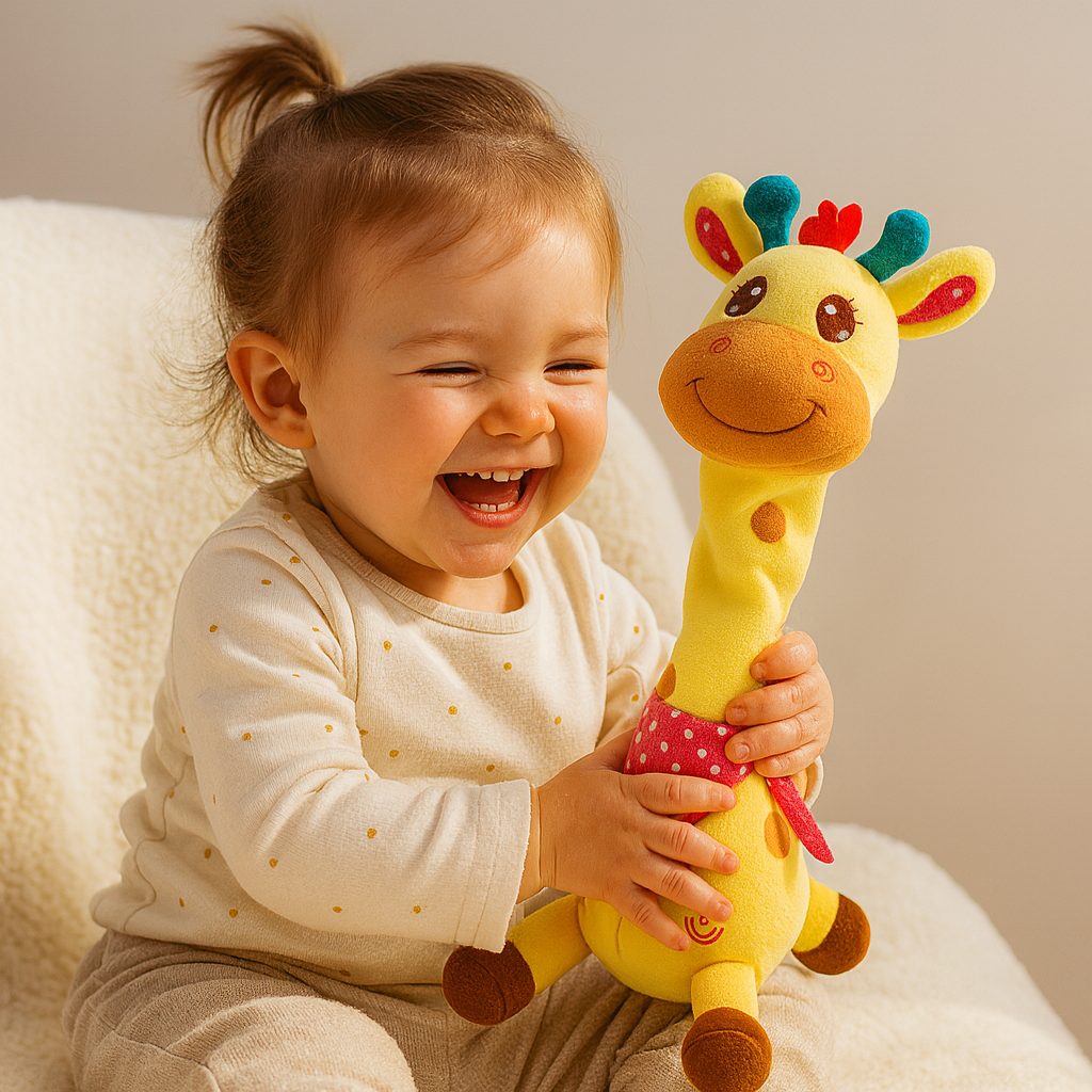 Plush Toy Interactive Giraffe Musical Talking Soft Animal
