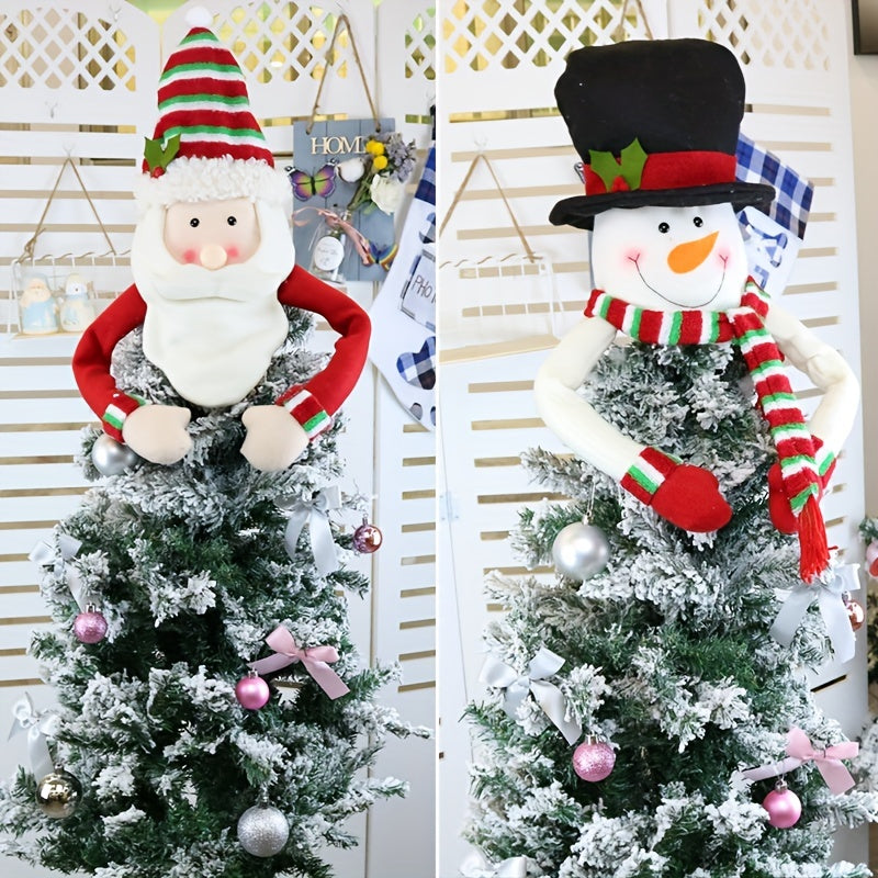 Christmas Tree Topper Felt Figure Classic Christmas Tree Topper Decoration