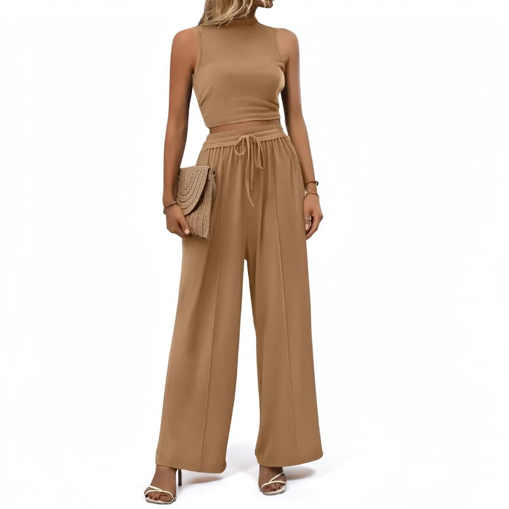 Women's Sports Suit Two-Piece Wide Leg Casual Outfit