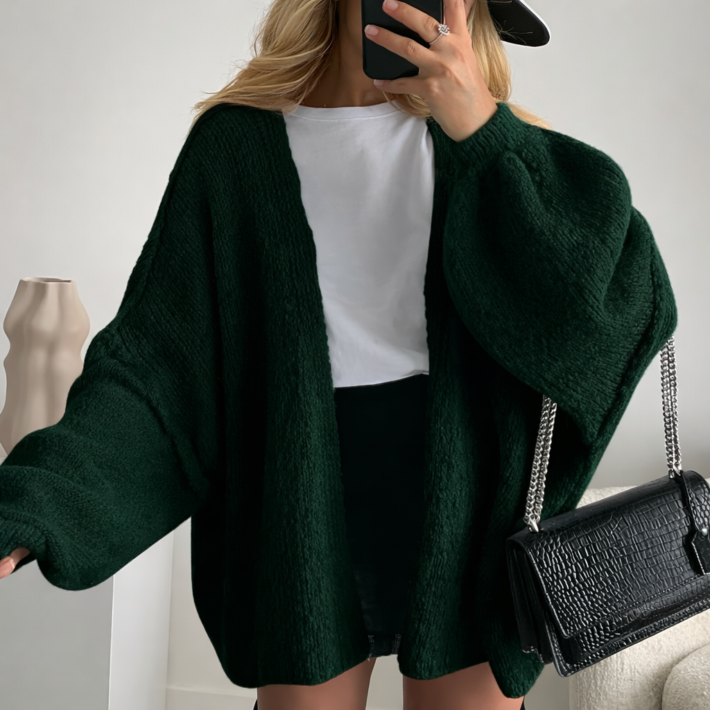 Cardigan oversize femme Tricot manches longues