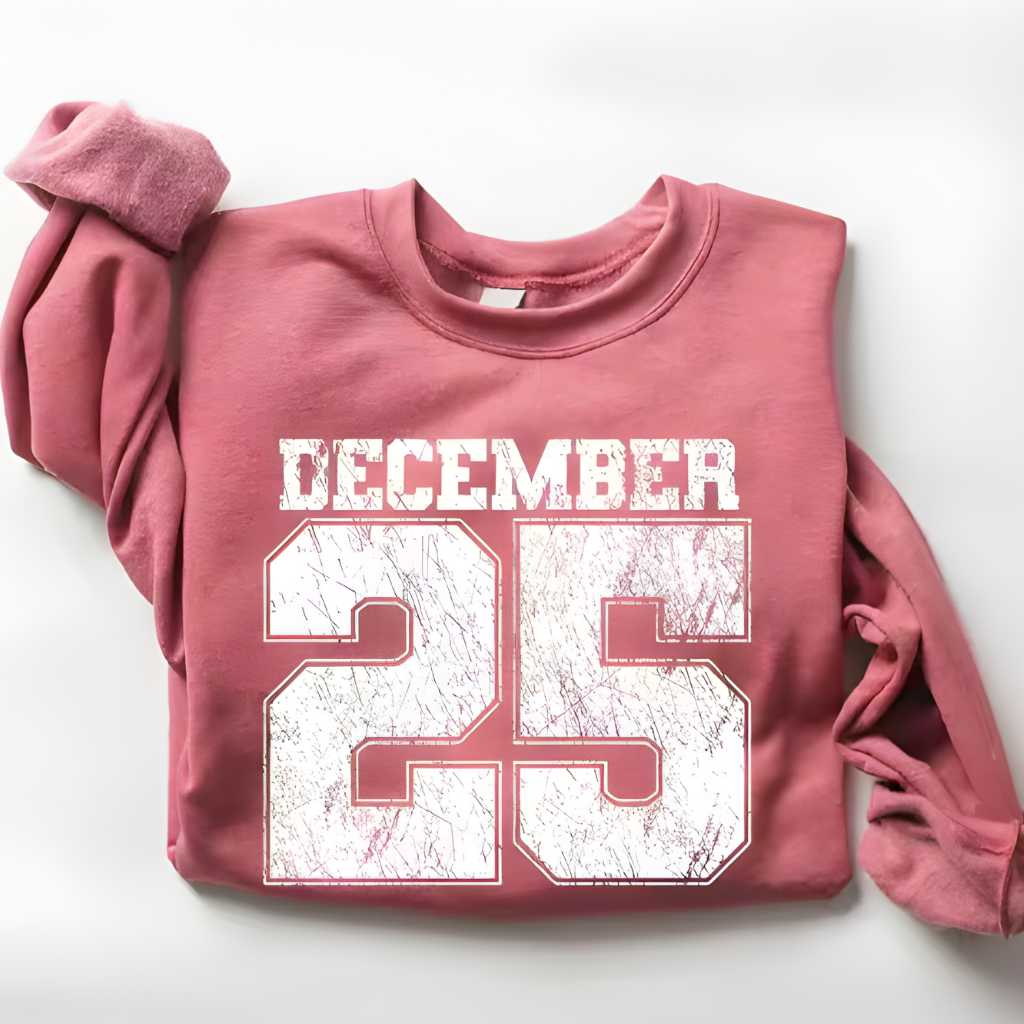 Damen Weihnacht Sweatshirt Pullover Warm Bedrucken