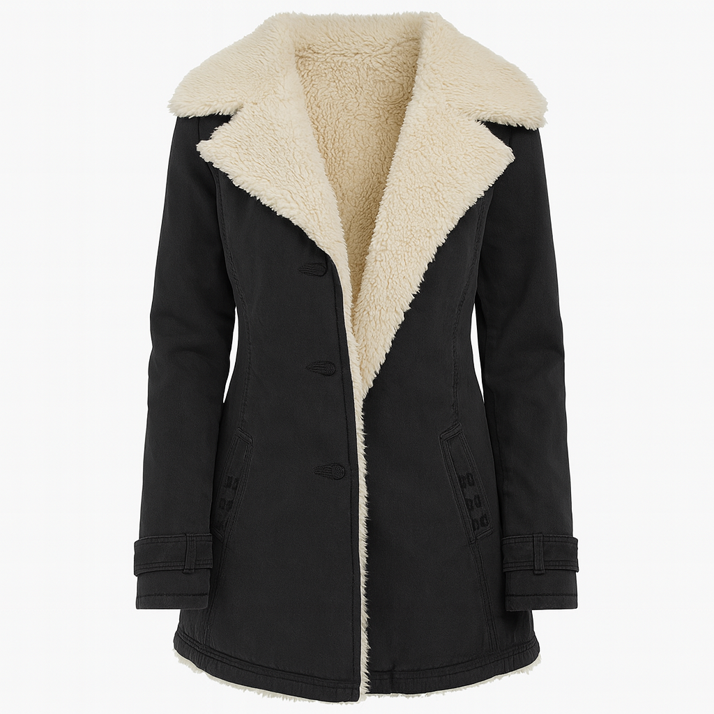 Women's Winter Warm Jacket Long Sherpa Thermal Thermo Jacket