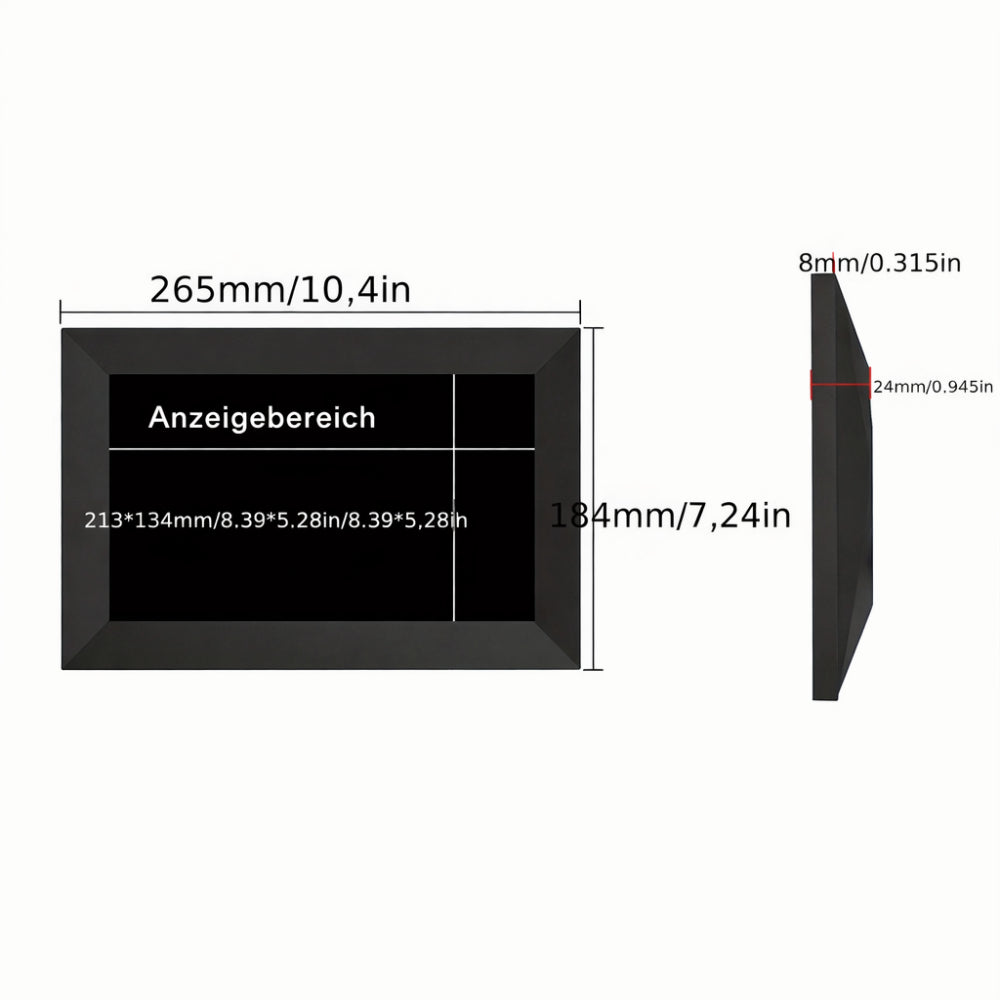 Digitaler Bilderrahmen WLAN Touchscreen HD Tisch Wand