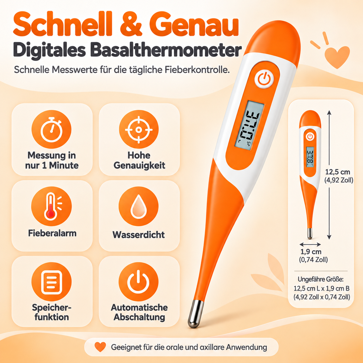 Digitales Basalthermometer Für Kinder Schnelles