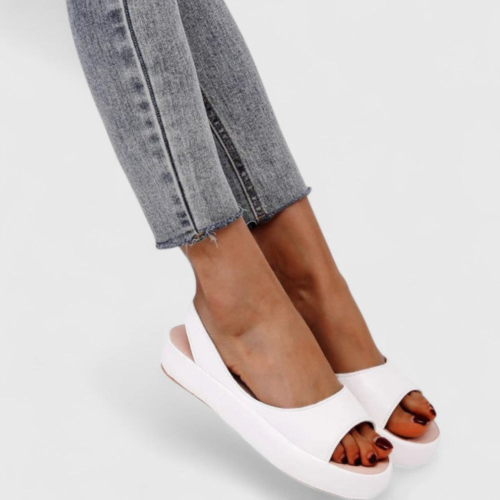 Sandalias Mujer Cuña Piel Sintética Verano Cómodas Elegantes