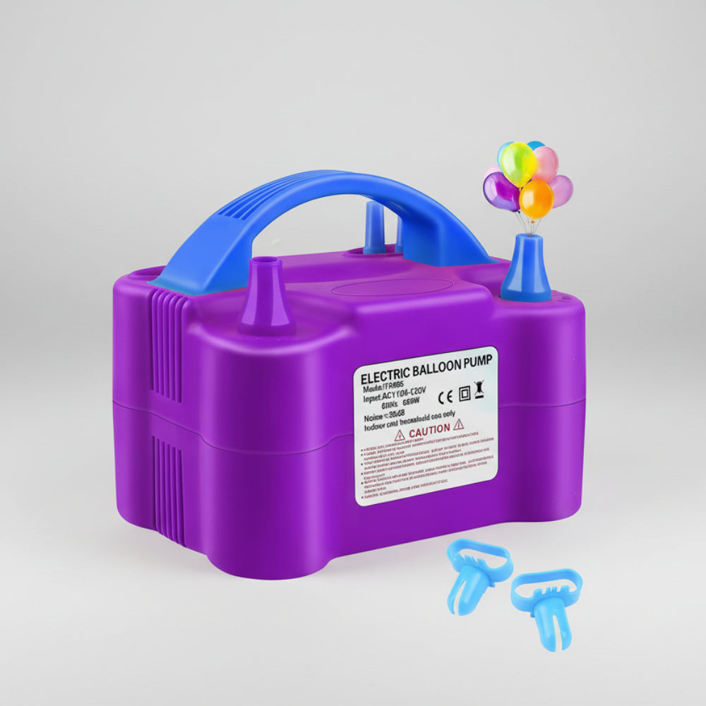Balloon Pump Electric Dual Nozzle Party Decoration Tool