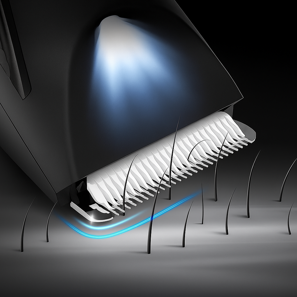 Elektrischer Körperhaar Trimmer Herren Wiederaufladbar 2in1