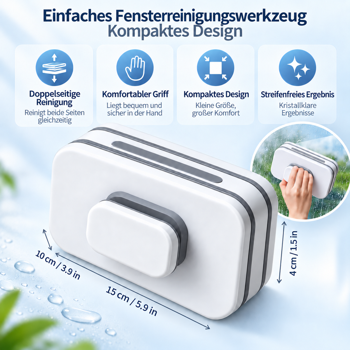 Fensterreinigungswerkzeug Mit Sicherheitsseil Fensterputzer