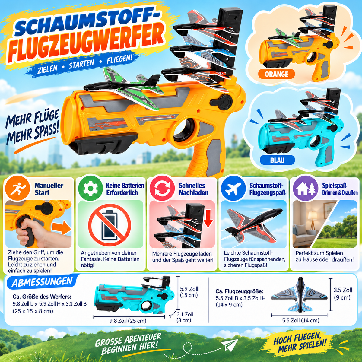 Flugzeug Spielzeug Für Kinder Flugzeug Shooter Ohne Batterien