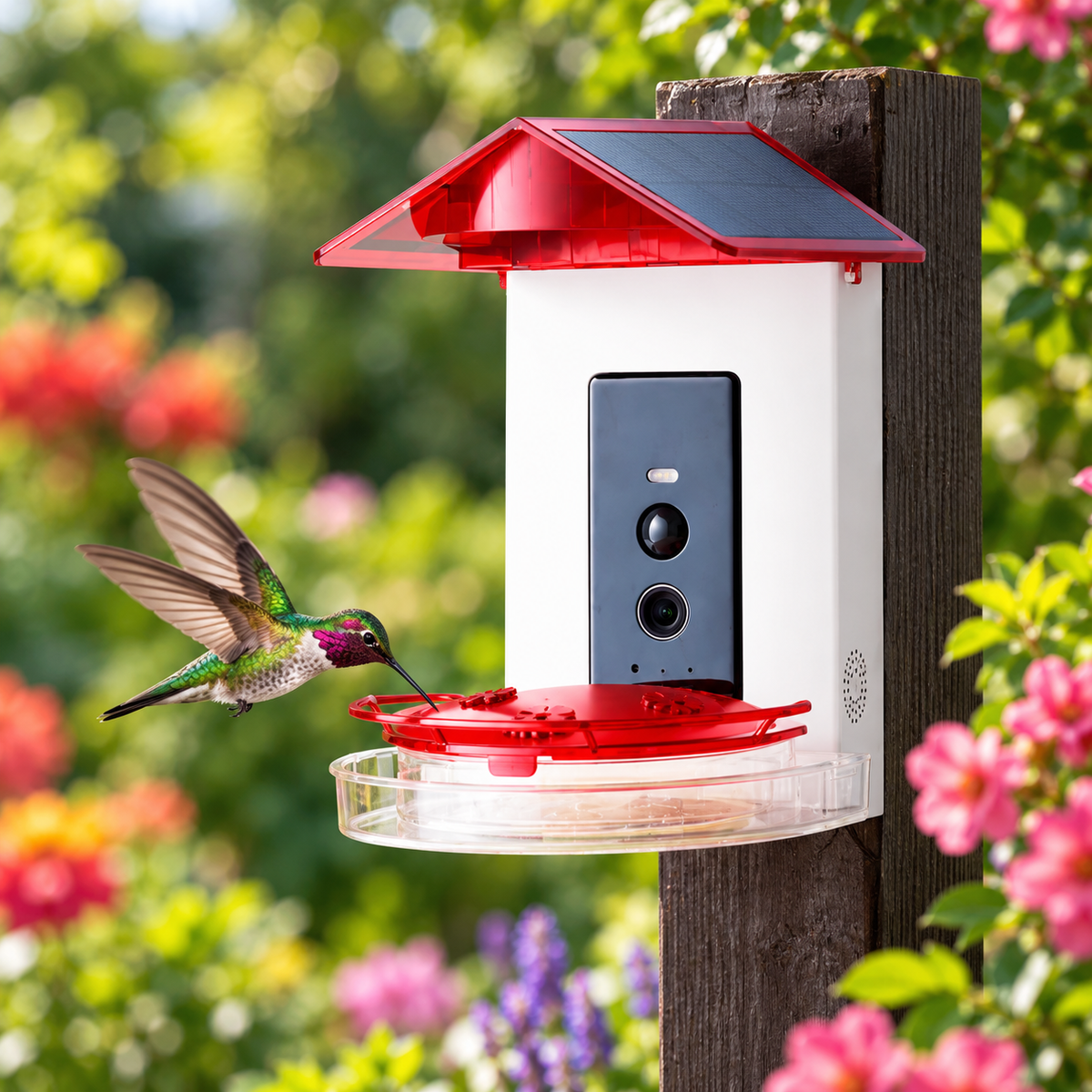 Futterspender Mit Videokamera Wetterfest Kolibri Gartenmodell