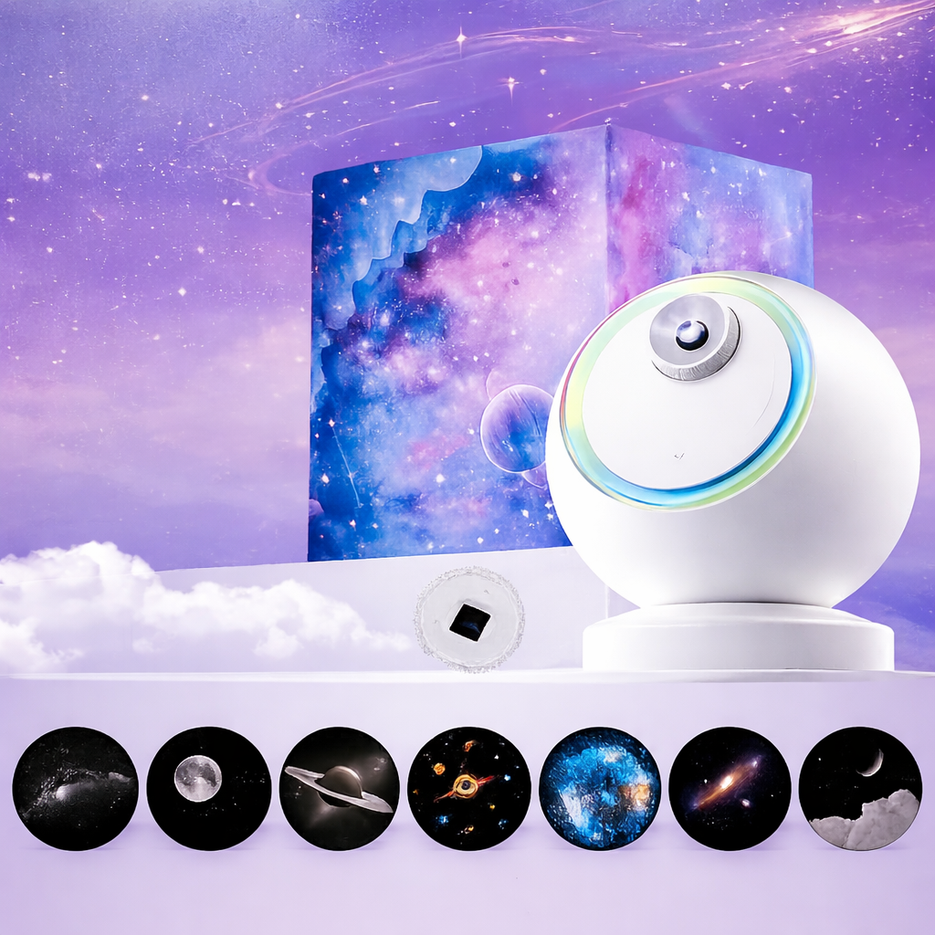 HD Starry Sky Projector Bluetooth Speaker Night Light Kids