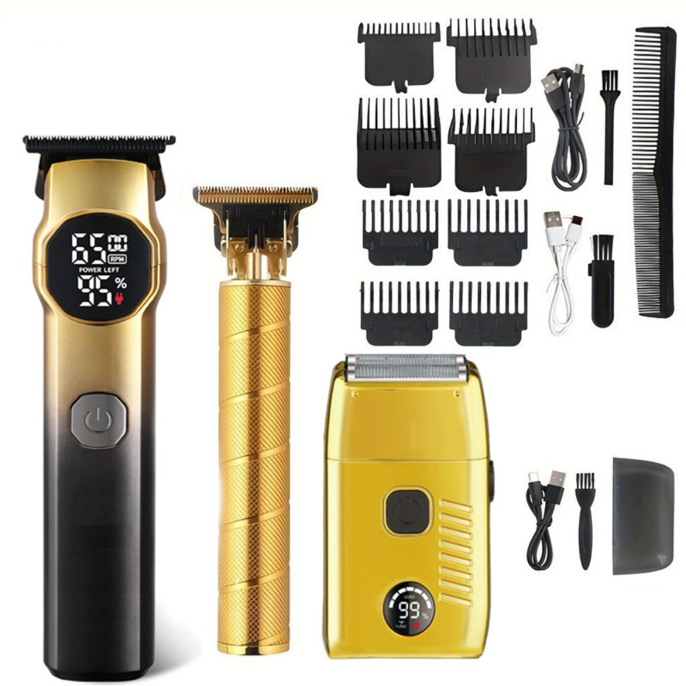Hair Clipper Beard Trimmer Set Wireless Professional Barber