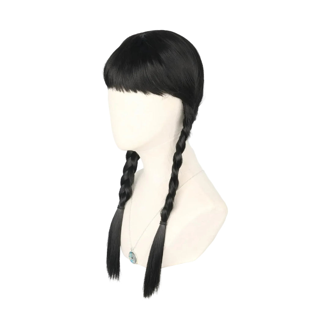 Disfraz de Halloween Peluca para niña con trenzas
