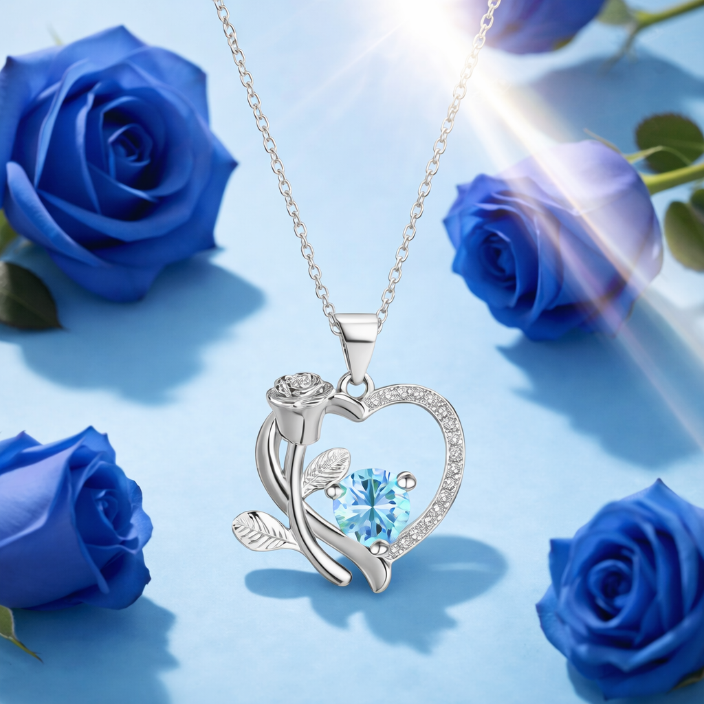 Collana ciondolo cuore scatola regalo gioielli donna