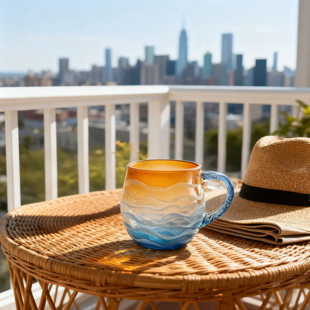 Handgefertigte Glasmug Für Kaffee Kreative Kaffeetasse Aus Glas