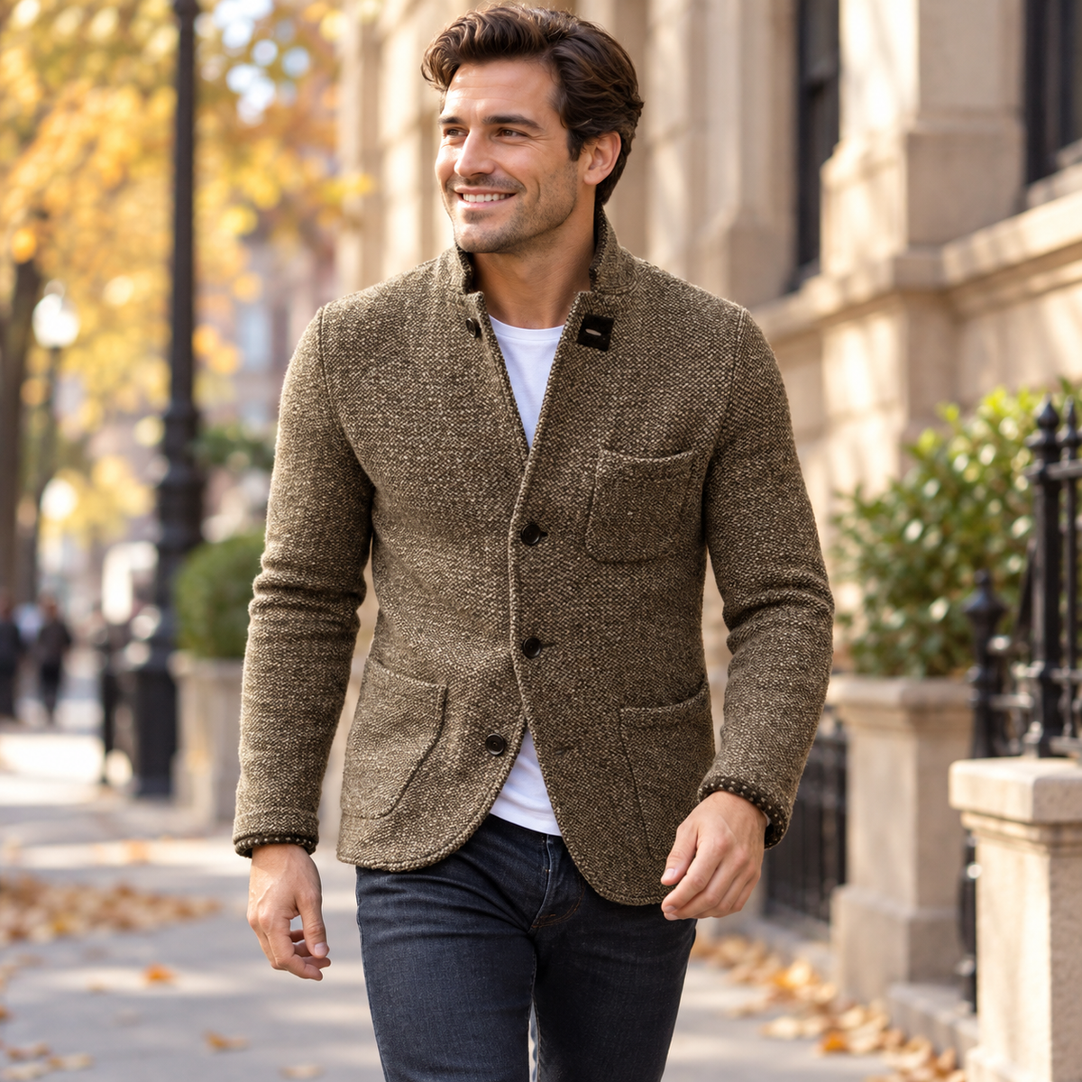 Herren Retro-Strickjacke Kaufen Hochwertiger | Strickstoff