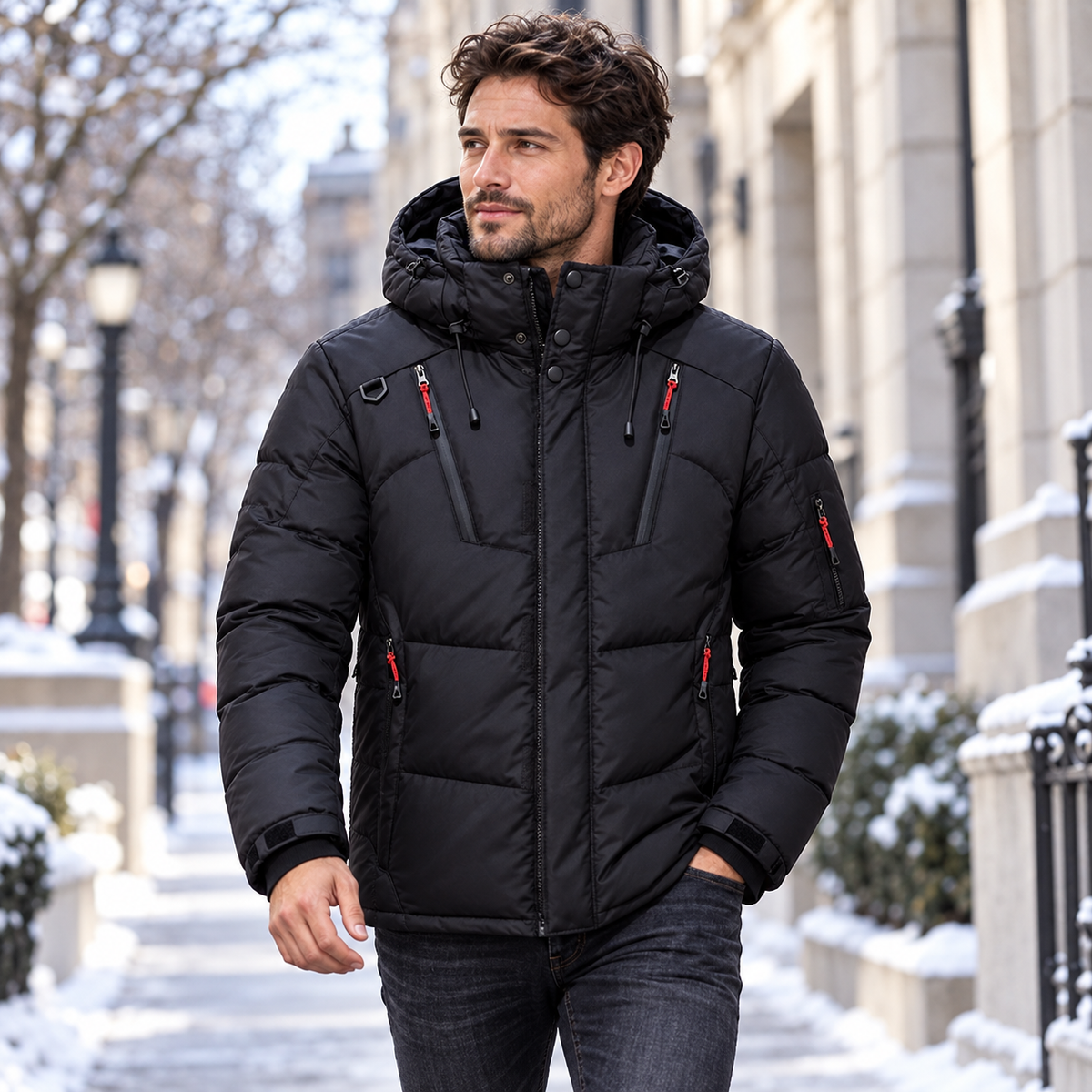 Herren Winterjacke Für Kaltes Wetter Leichte | Bequeme Winterjacke