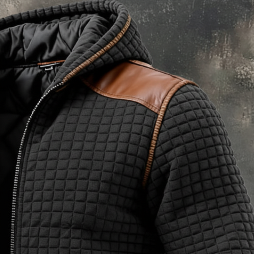 Men's Winter Transitional Quilted Jacket Long Warm Functional