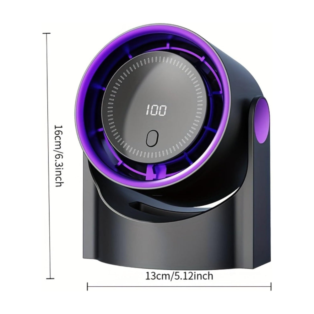 USB Table Fan Portable Swivel Air Cooler