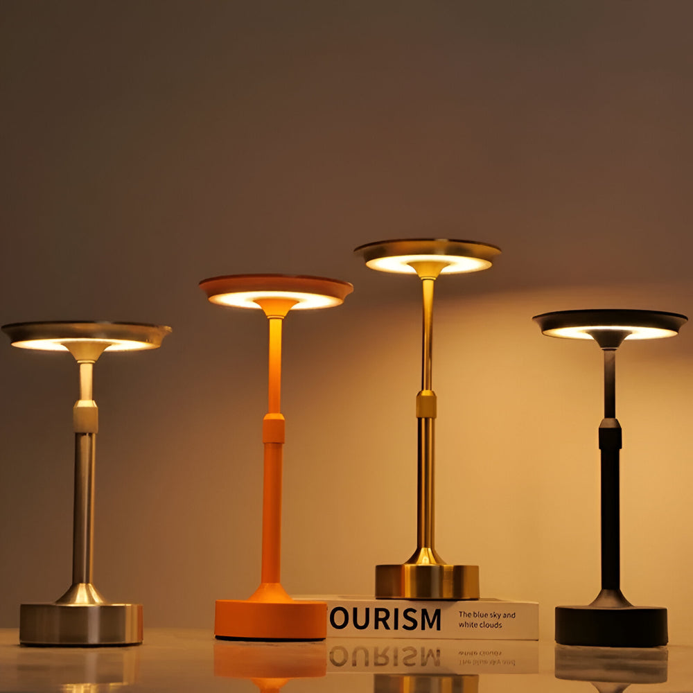 Tischlampe LED Dimmbar Kabellos Warmweiß aus Aluminium Modern