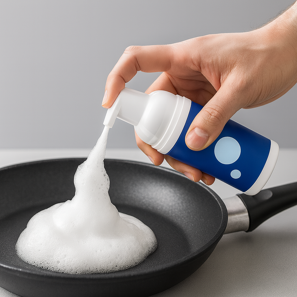 Kitchen Cleaner Grease Remover Foam Spray Powerful Residue-Free