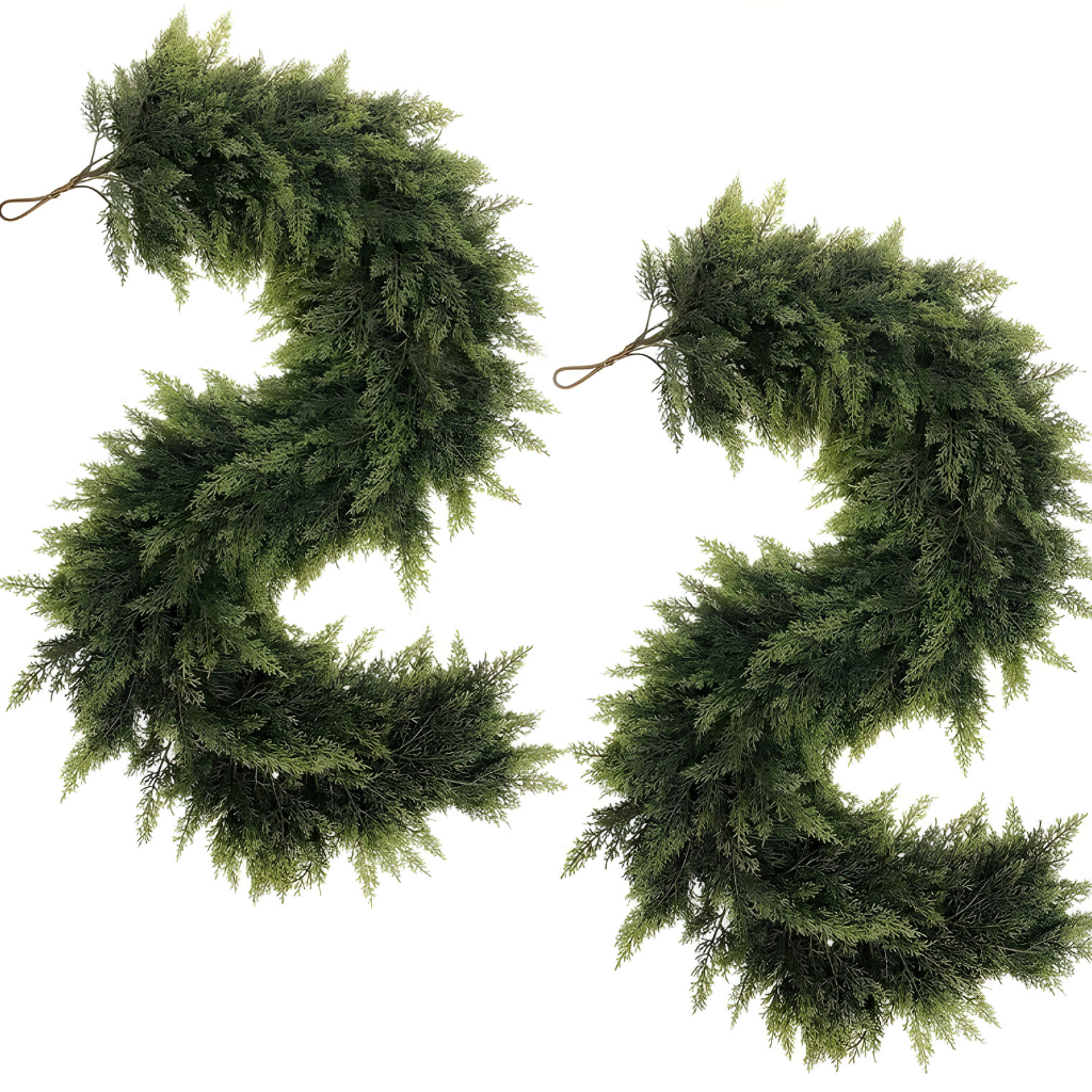 Artificial Garland Pine Branches Winter Decoration Green Christmas Wreath