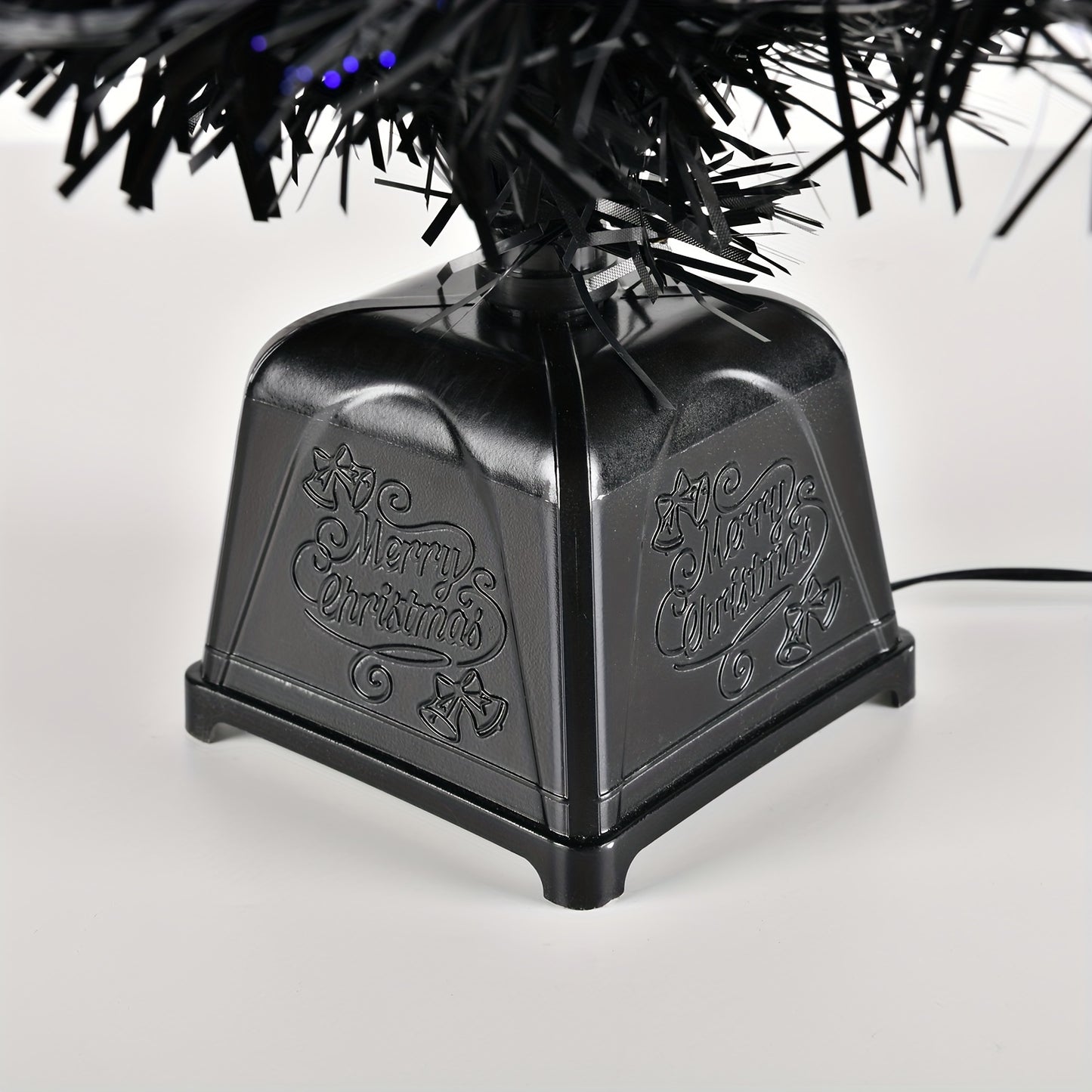 Artificial Christmas Tree Black LED Decoration Mini Tree USB