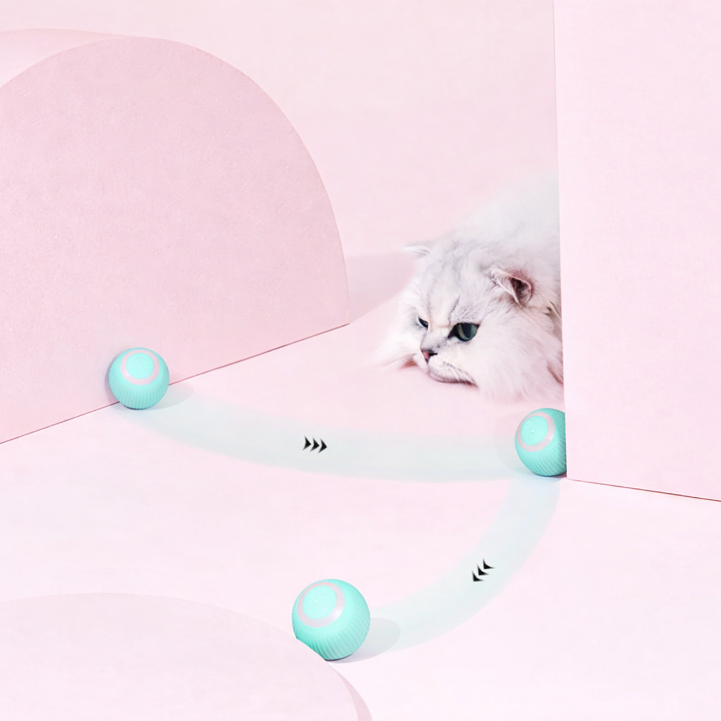 Cat Toy Interactive Play Ball Self-Rolling Movement Training