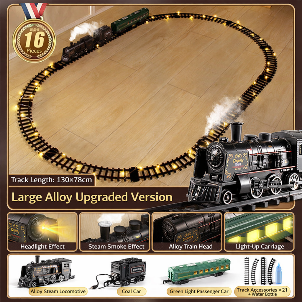 Kids Train Set Interactive Locomotive Toy Train
