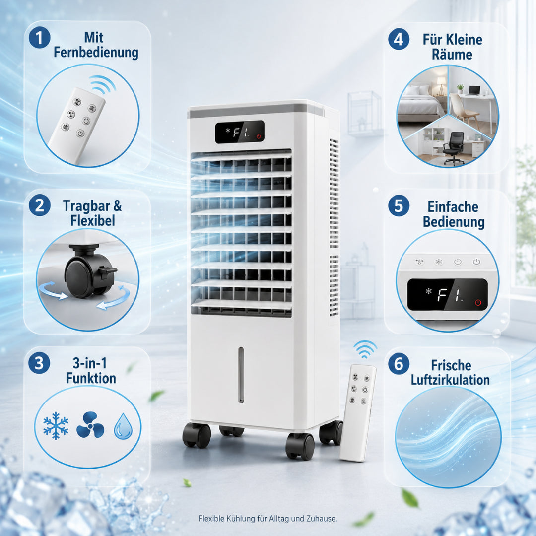 Air Conditioner Air Cooler Portable Cooling Device Remote Control