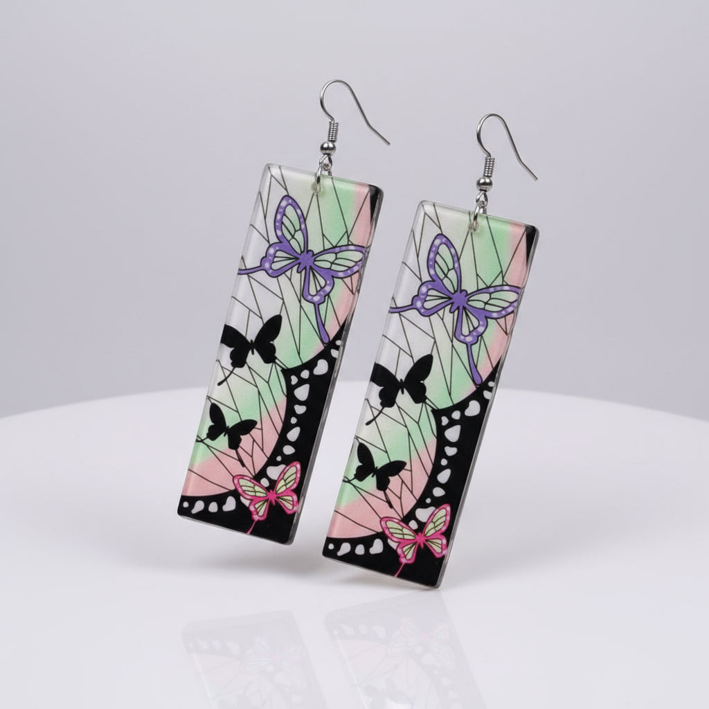 Kids' Butterfly Anime Kimono Cape Set Halloween Cosplay
