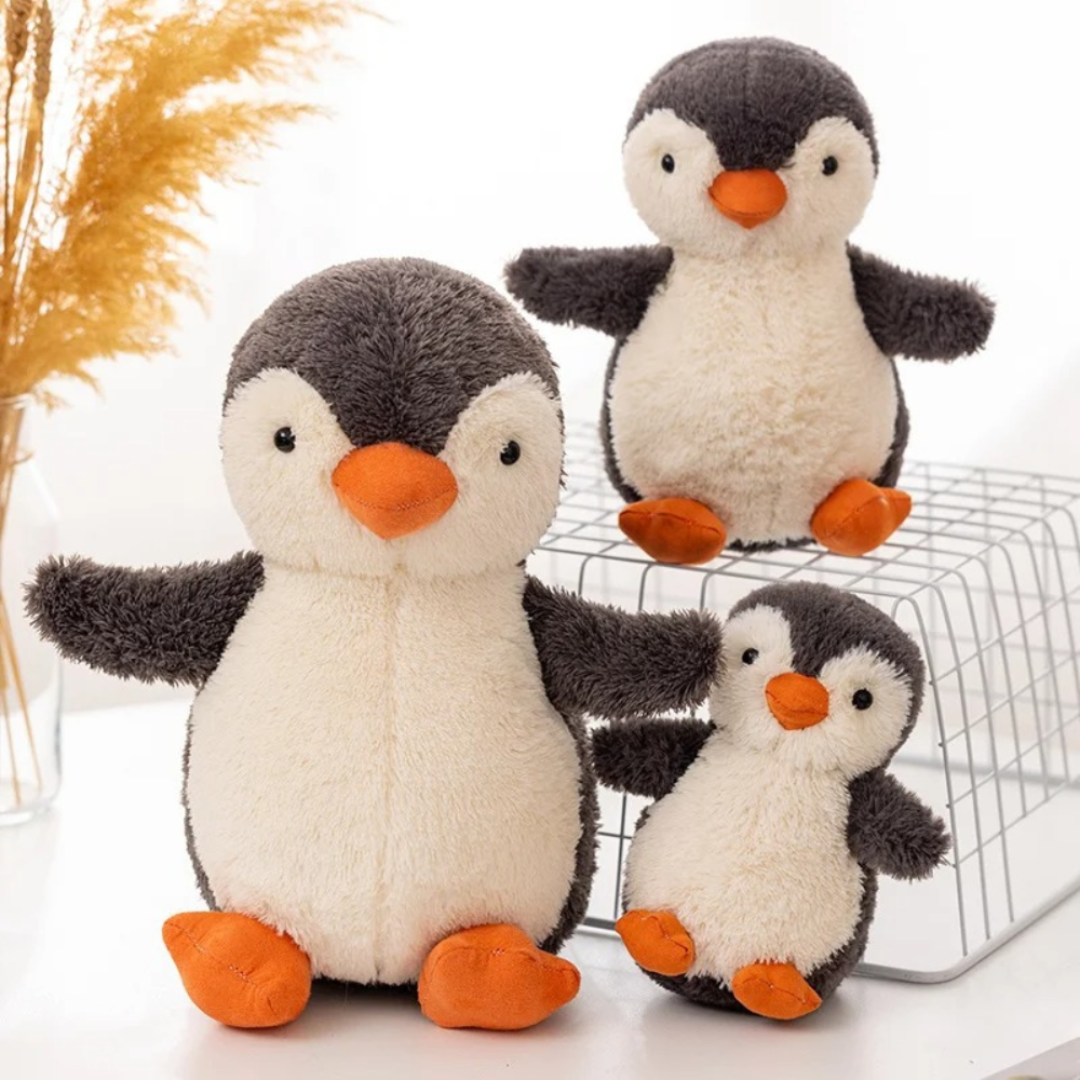 Peluche pingüino Juguete de tela Compañero de sueño para habitación infantil