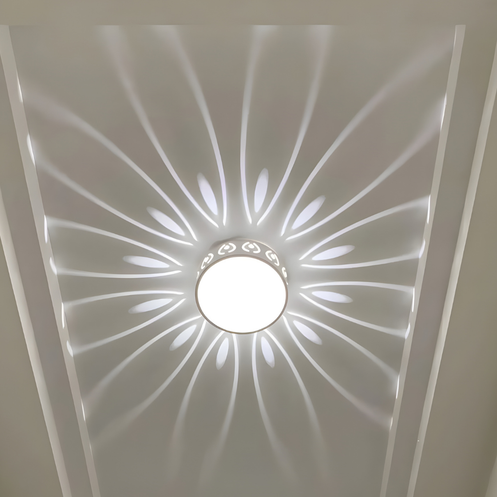 LED Deckenleuchte Modern Rund Kristall Design Wohnraum Beleuchtung