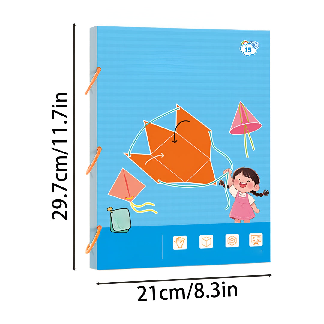 Juguete educativo geometría kit de manualidades formas para niños
