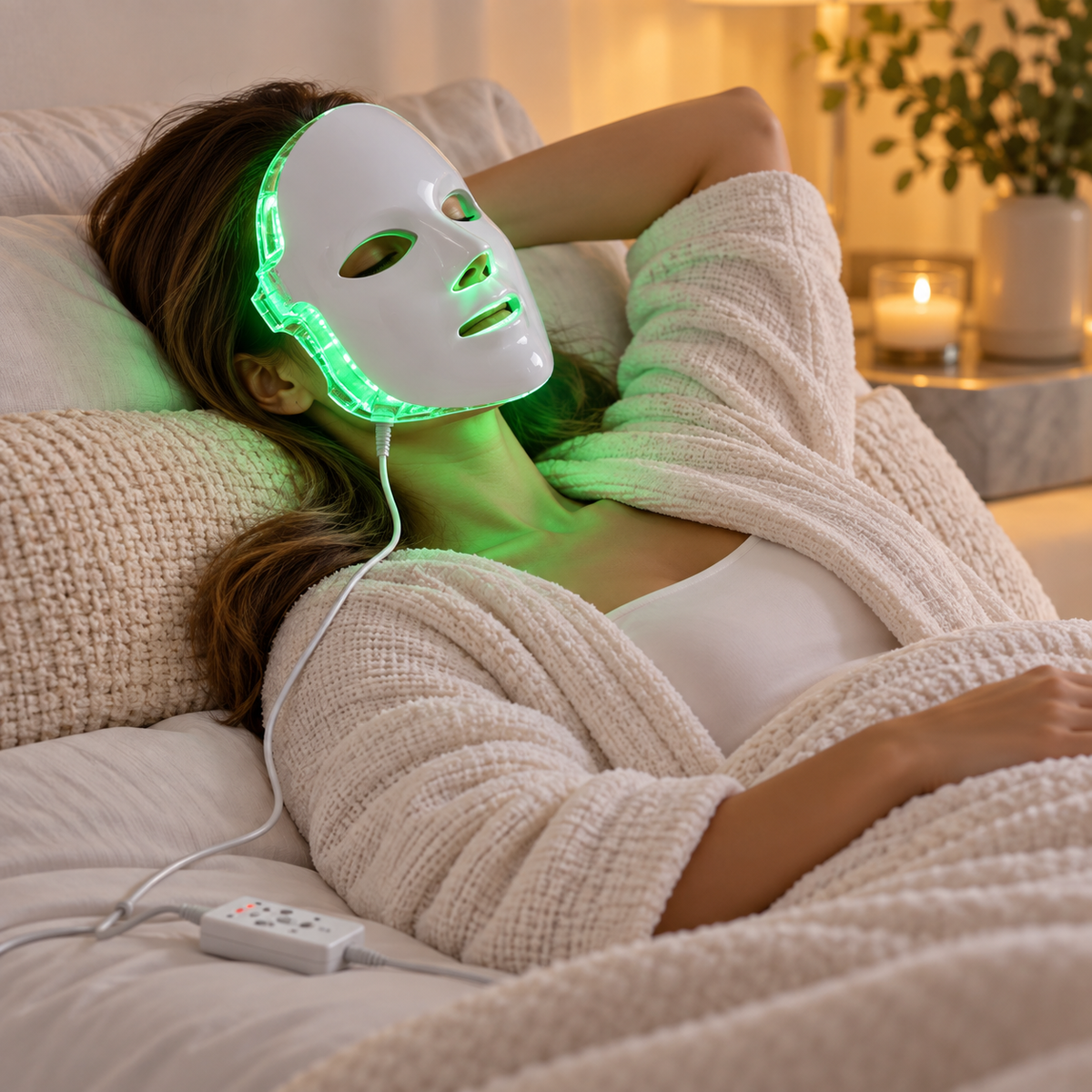 Lichttherapie Maske LED Lichttherapie Akne Behandlung