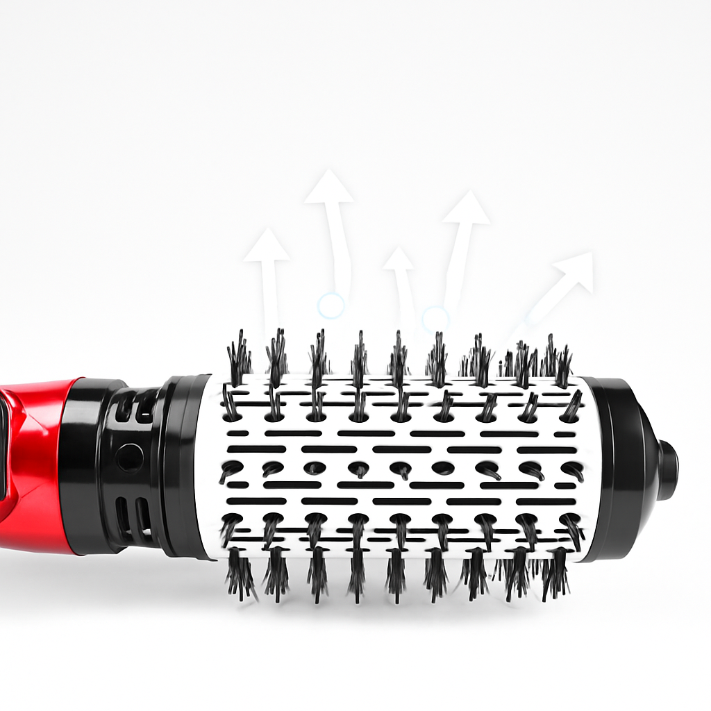 Curling Iron Hot Air Brush Rotating Styling Brush Volume Curls