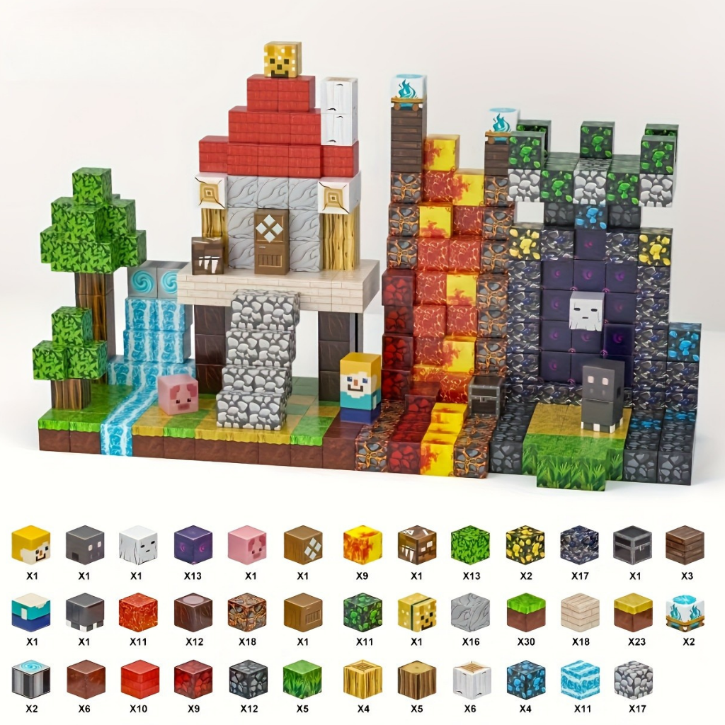 Magnetische Bausteine Kinder Lernspielzeug Set Pädagogisches Geschenk