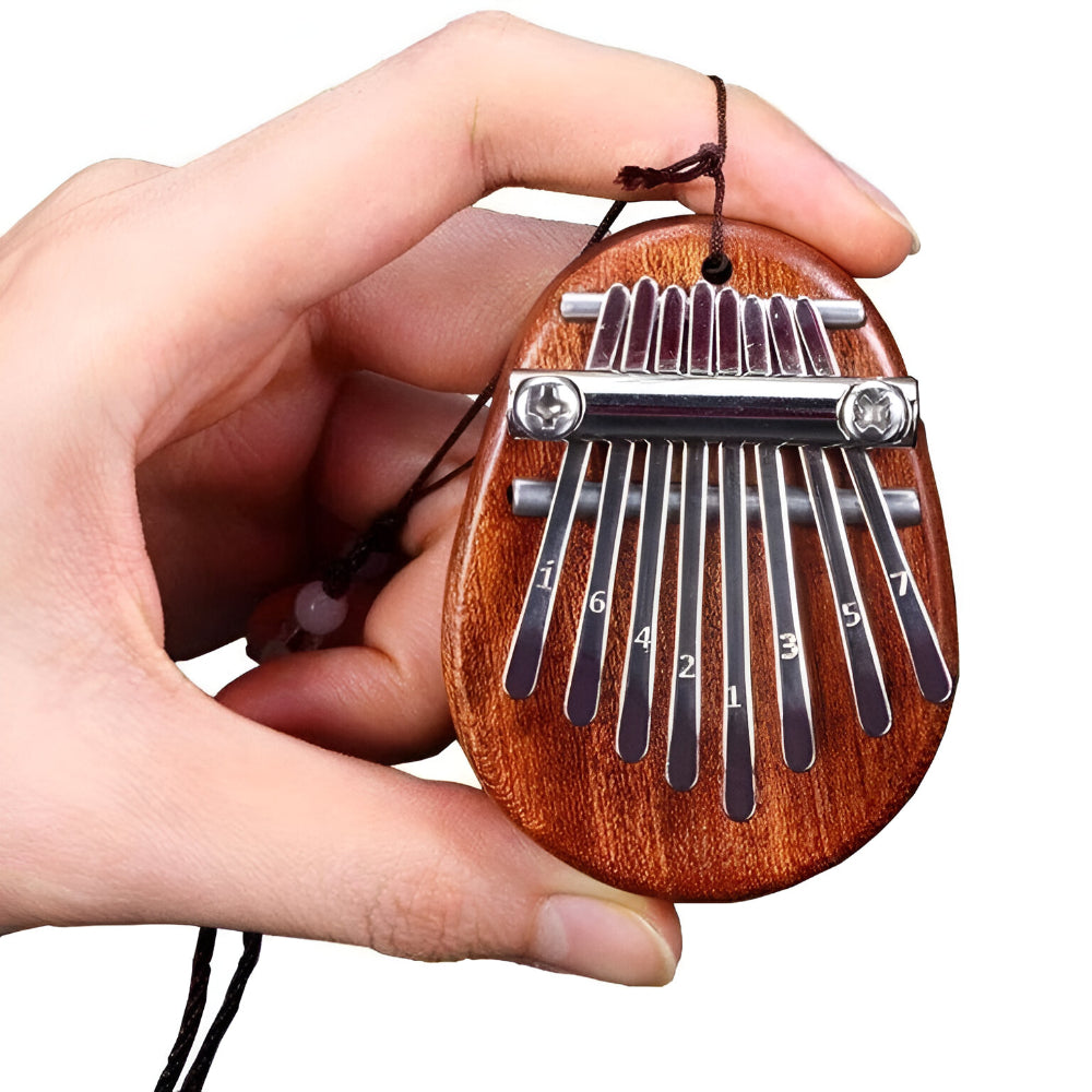 Mini Musikinstrument Kalimba aus Holz Handgefertigtes Daumenklavier