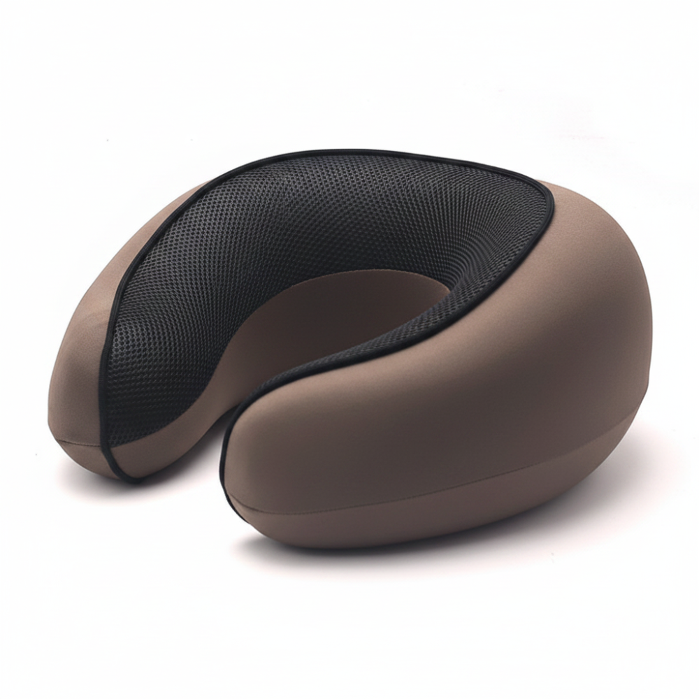Almohada cervical de viaje espuma viscoelástica en forma de U ergonómica