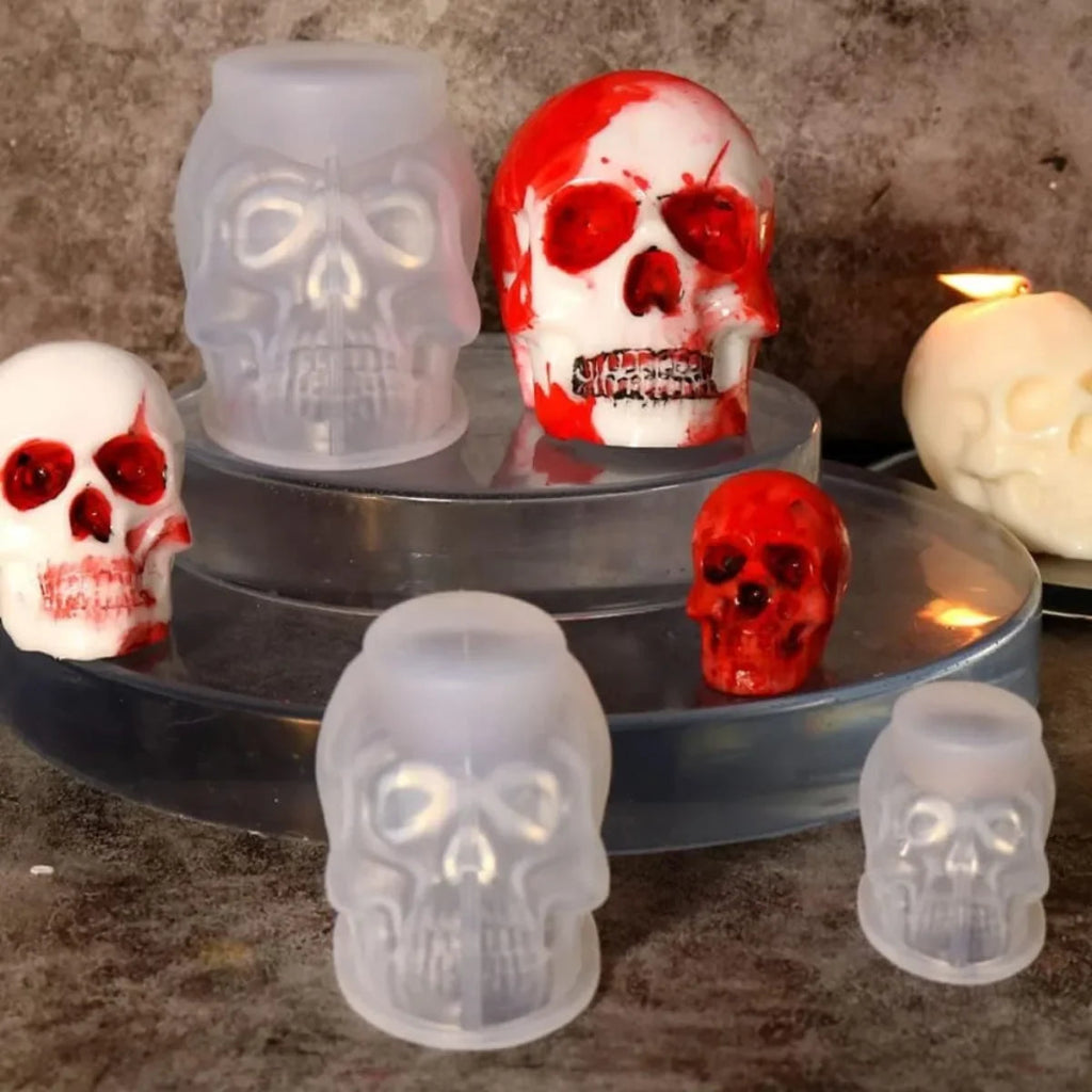 Halloween Dekoration Silikonform Totenkopf Epoxidharz Gießform