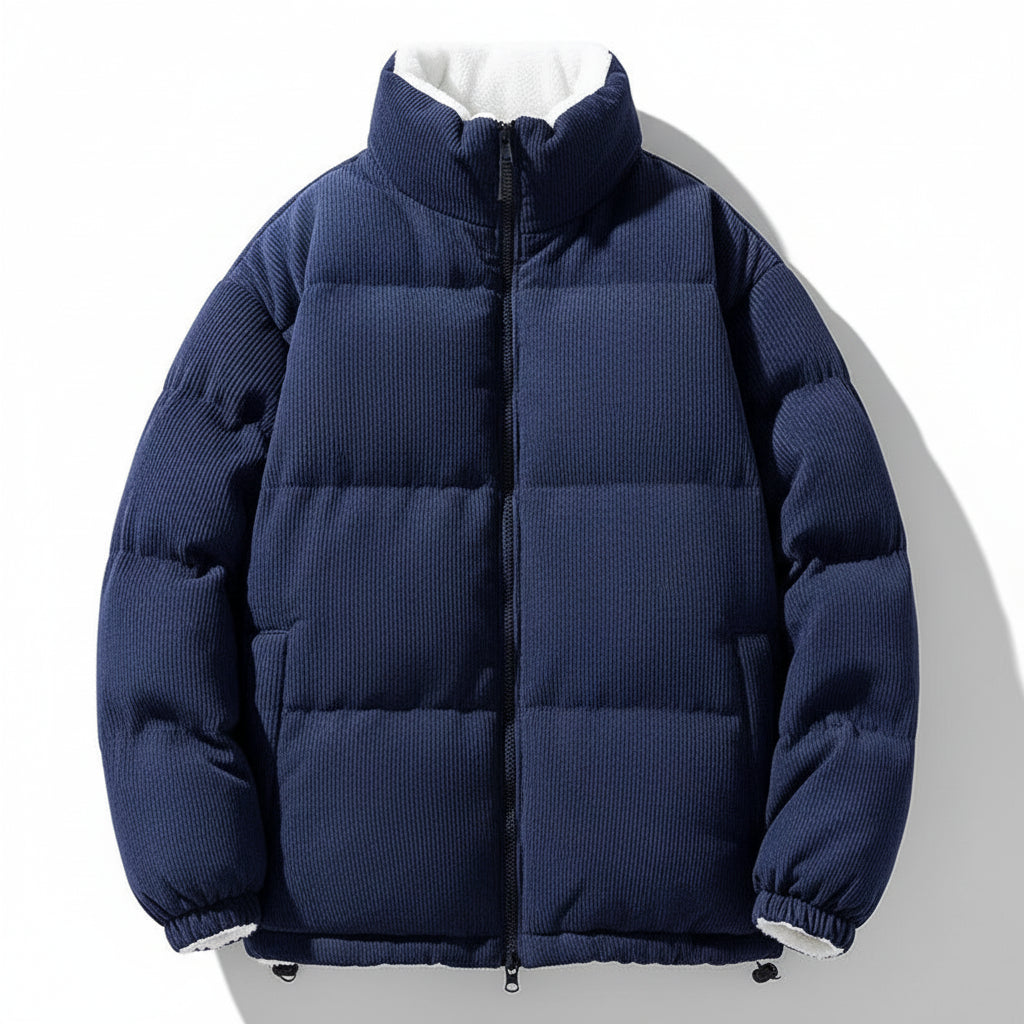 Chaqueta de invierno para hombre y mujer Cierre práctico con cremallera