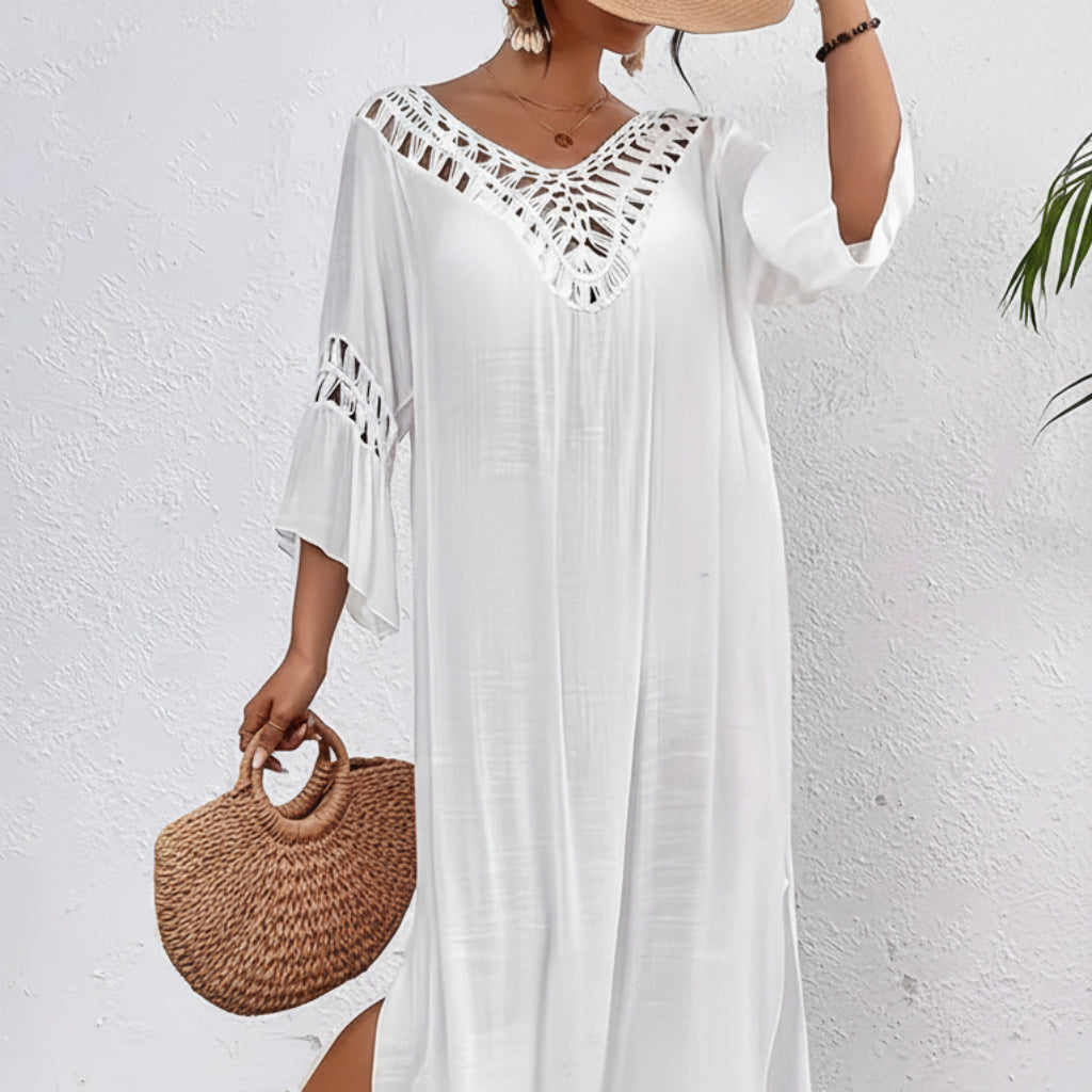 Womens Summer Dress Side Slit Beach