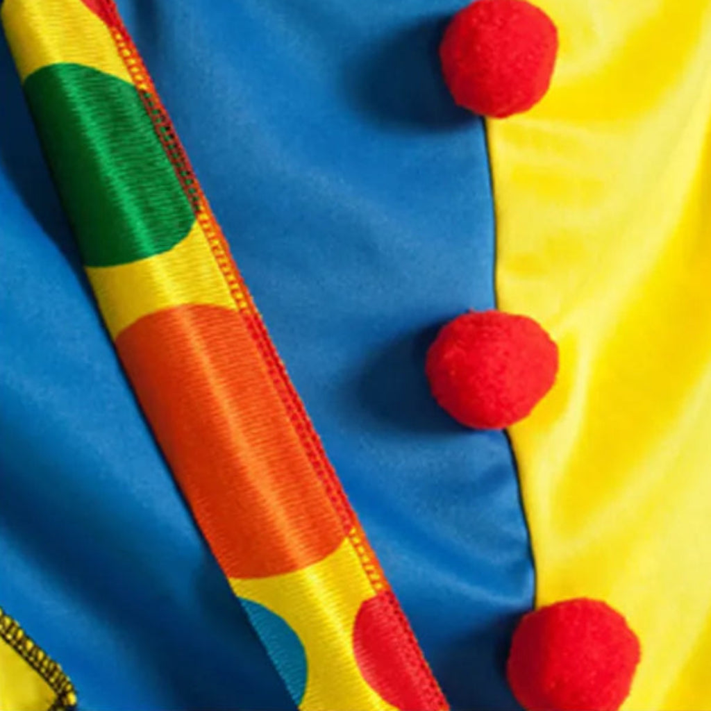 Costume di Halloween Clown Colorato Outfit da Circo per Adulti